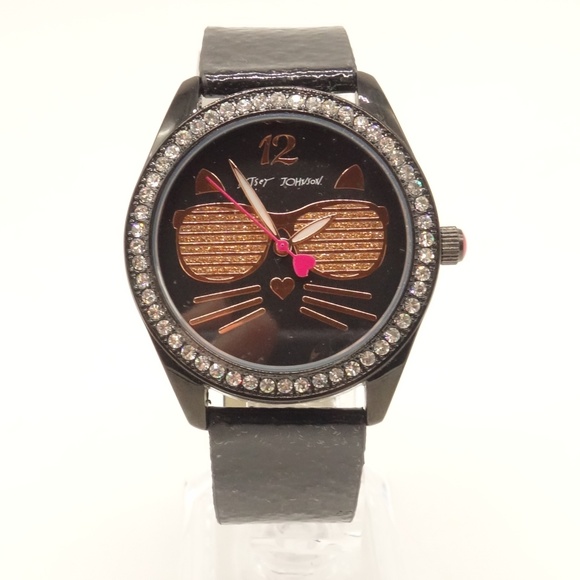 NEW BETSEY JOHNSON Cat Watch BJ00685-12BX $69💋